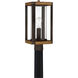 Marion Square 1 Light 18 inch Rustic Black Outdoor Post Lantern
