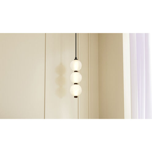 Clarendon LED 5.25 inch Matte Black Mini Pendant Ceiling Light, Small