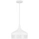 Keagan 1 Light 14 inch Matte White Pendant Ceiling Light