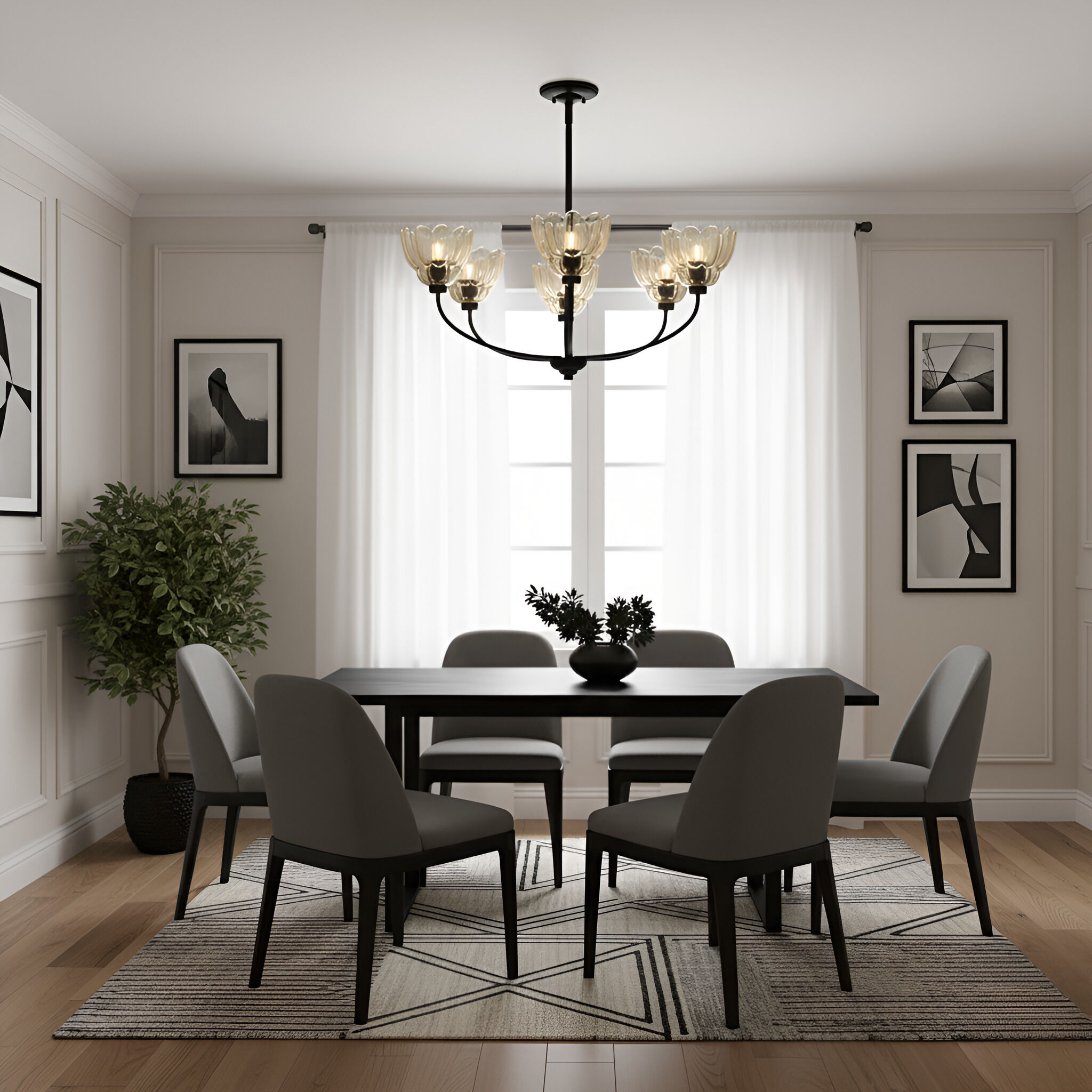 Whitecap 5 Light 28 inch Mottled Cocoa Chandelier Ceiling Light