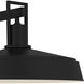 Karson 1 Light 9 inch Matte Black Outdoor Wall Lantern
