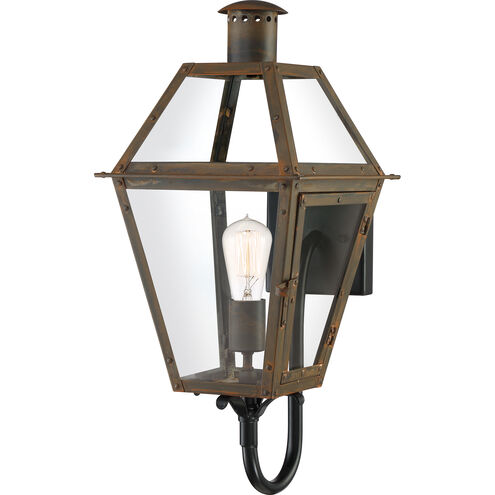 Rue De Royal 1 Light 21 inch Industrial Bronze Outdoor Wall Lantern