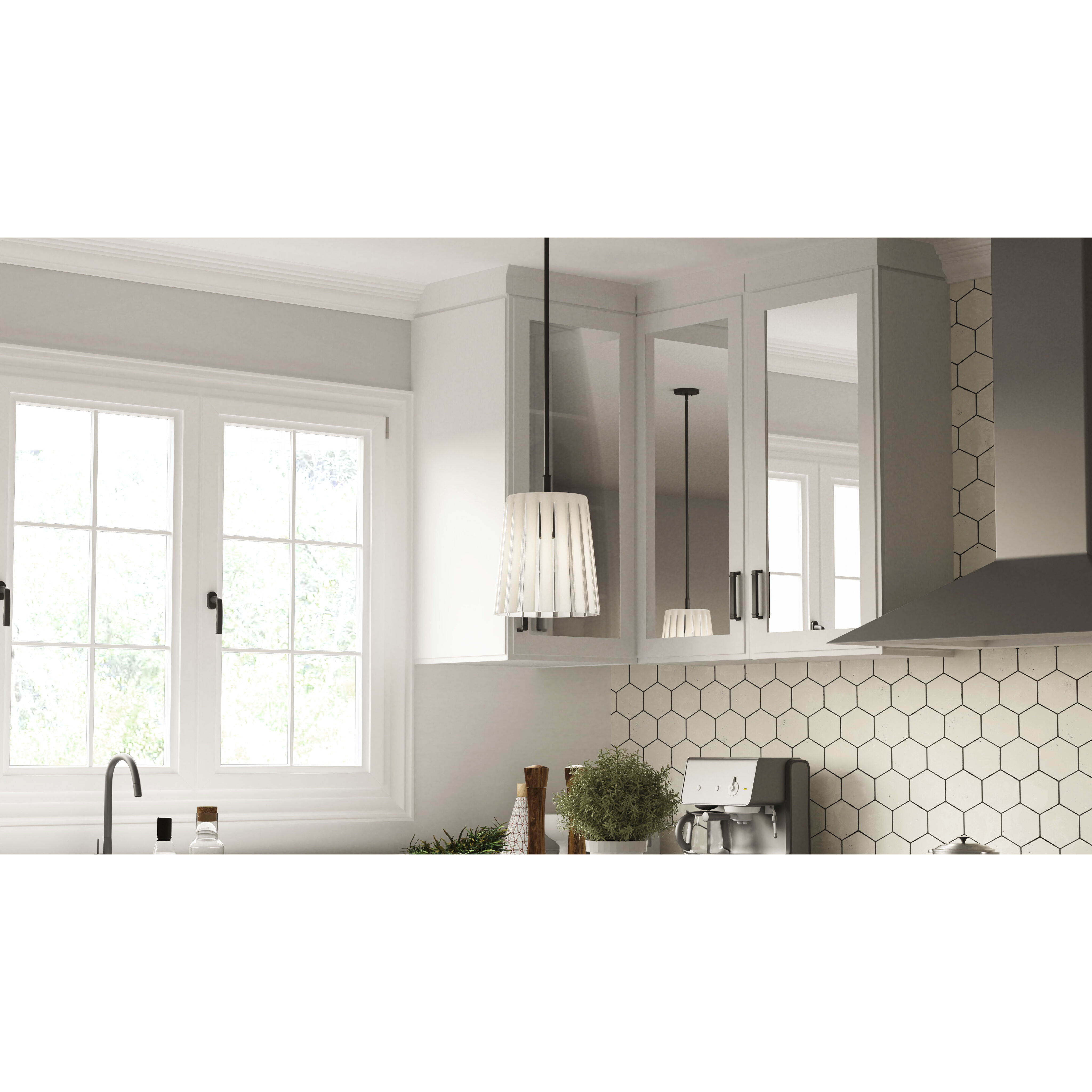 Gray 1 Light 10 inch Matte Black Mini Pendant Ceiling Light, Small