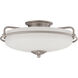 Griffin 3 Light 17 inch Antique Nickel Flush Mount Ceiling Light