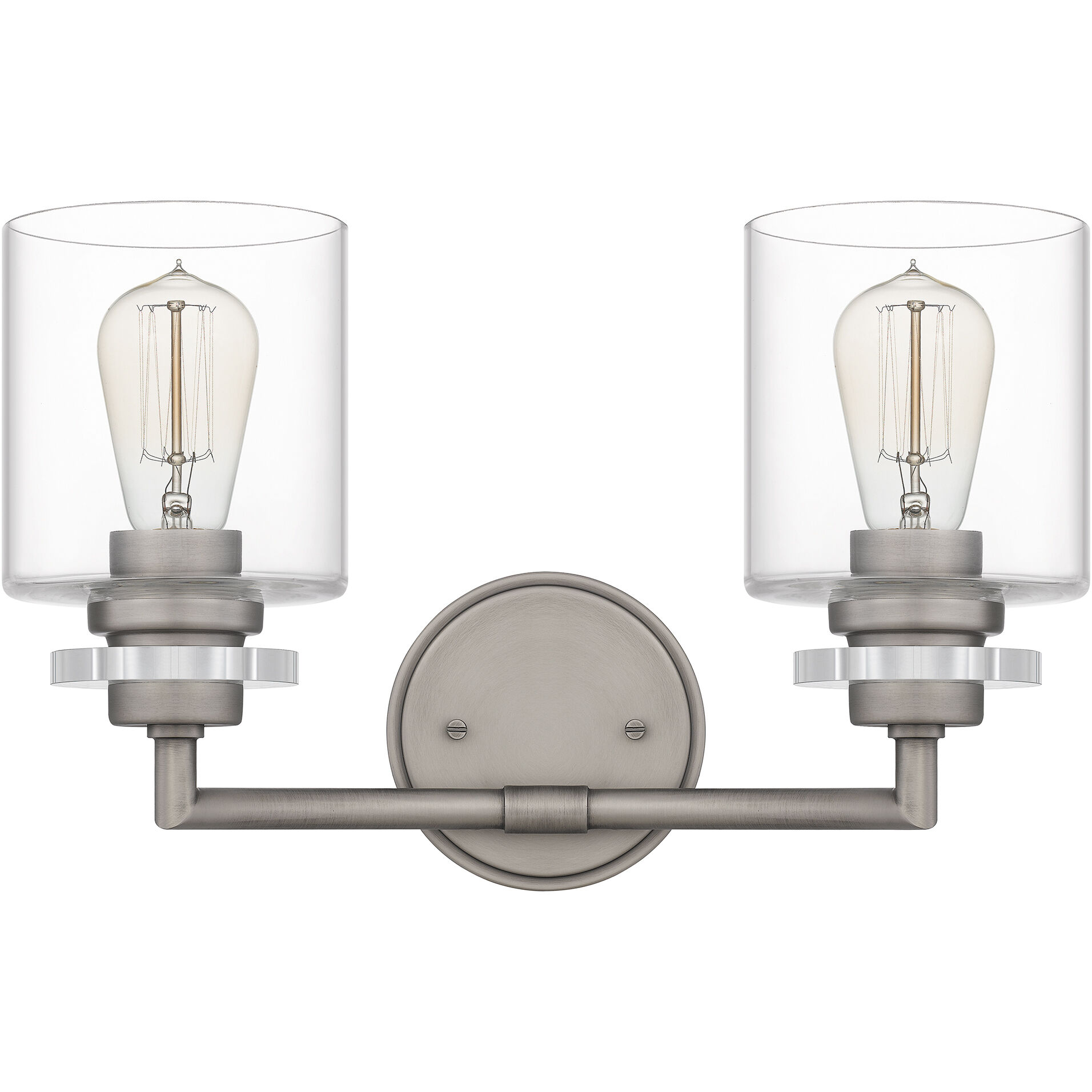 Jaspar 2 Light 16 inch Antique Nickel Bath Light Wall Light