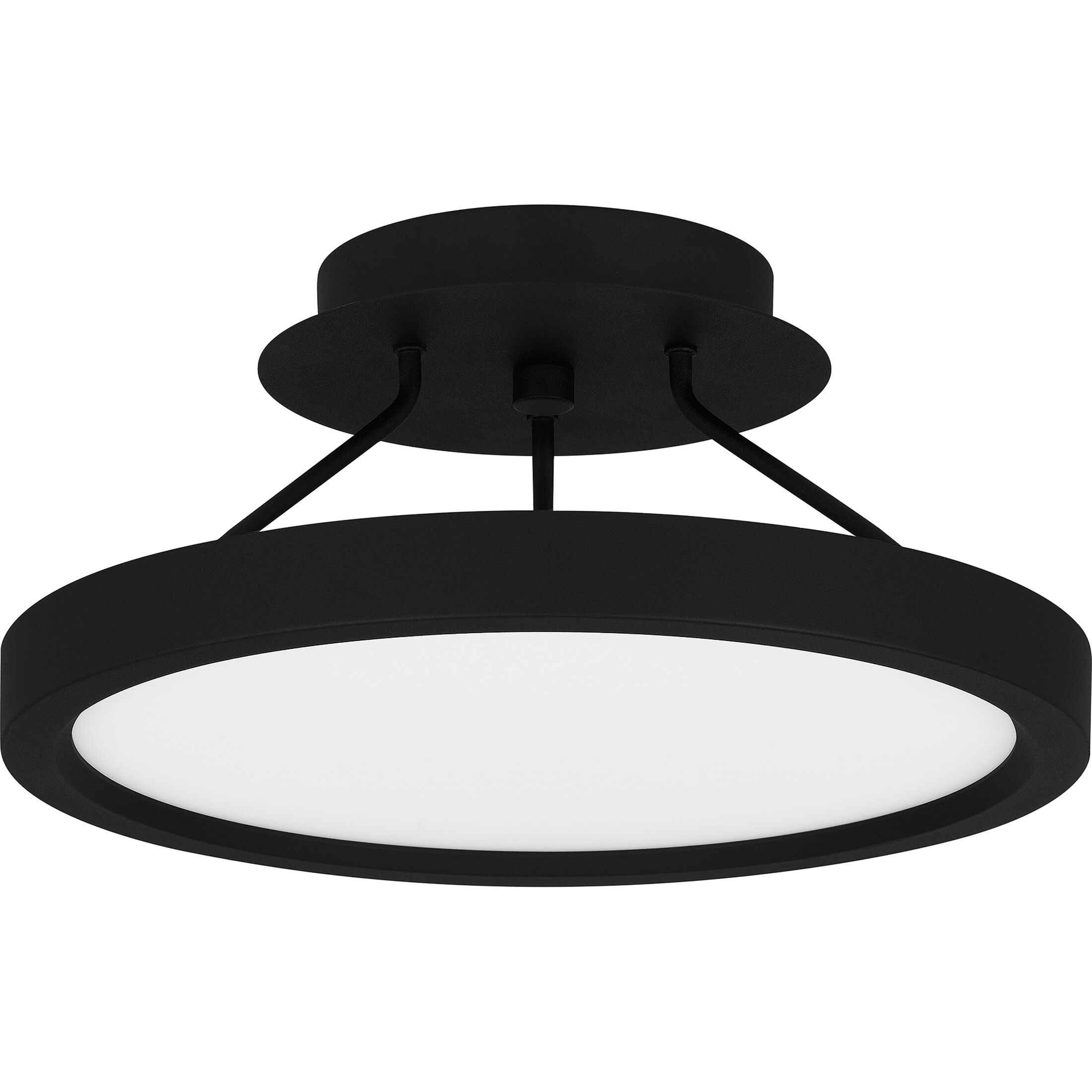 Outskirts LED 11 inch Earth Black Semi-Flush Mount Ceiling Light