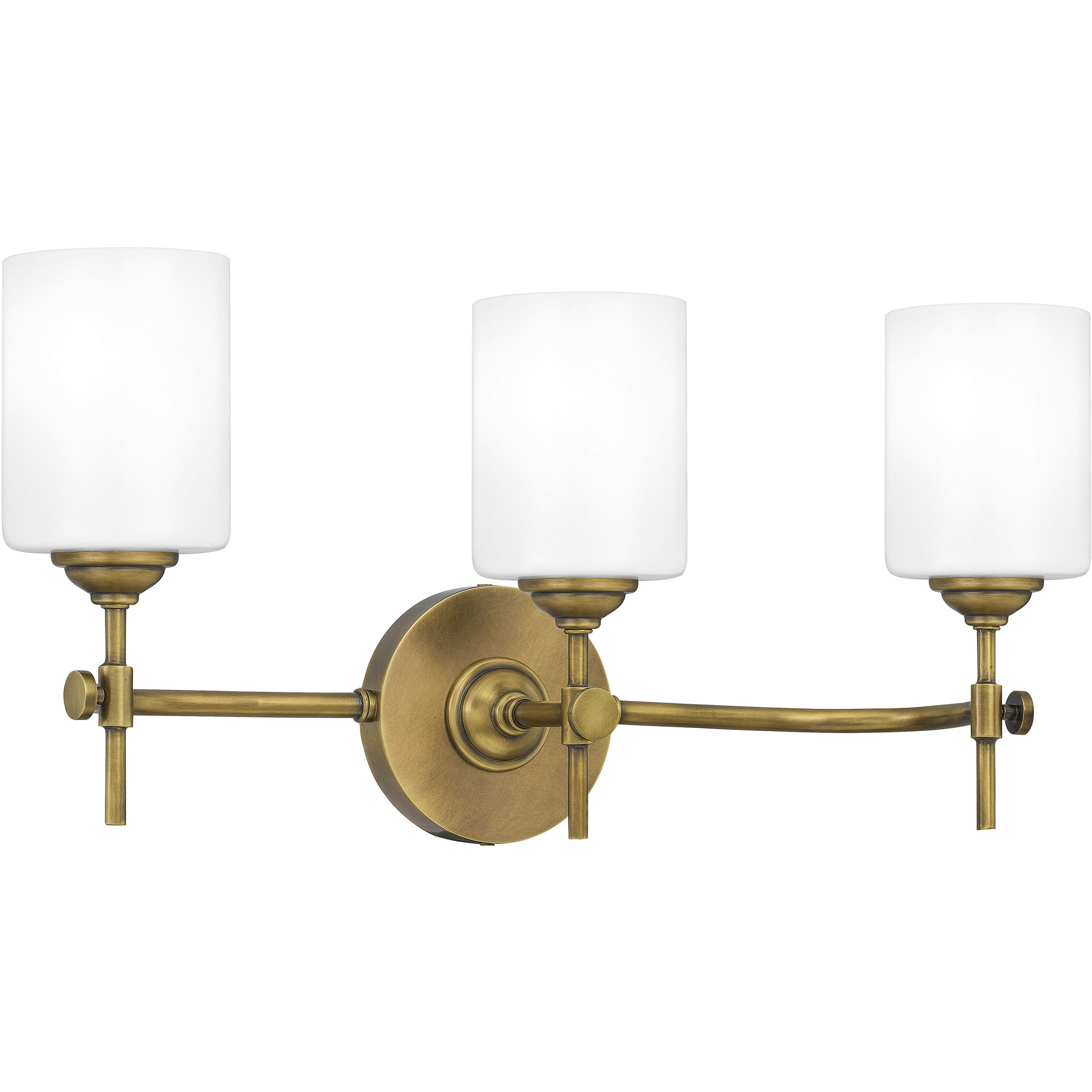 Aria 3 Light 23 inch Weathered Brass Bath Light Wall Light