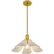 Milton 1 Light 17.5 inch Light Gold Pendant Ceiling Light