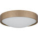 Grendelle LED 16 inch Bronze Gold Flush Mount Ceiling Light, Medium