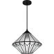 Olivier 1 Light 15 inch Matte Black Pendant Ceiling Light