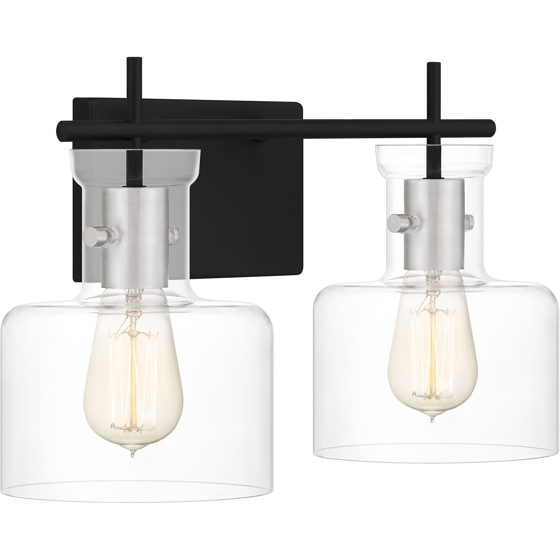 Pensbury 2 Light 16 inch Matte Black Bath Light Wall Light