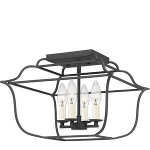 Gallery 4 Light 14.00 inch Semi-Flush Mount