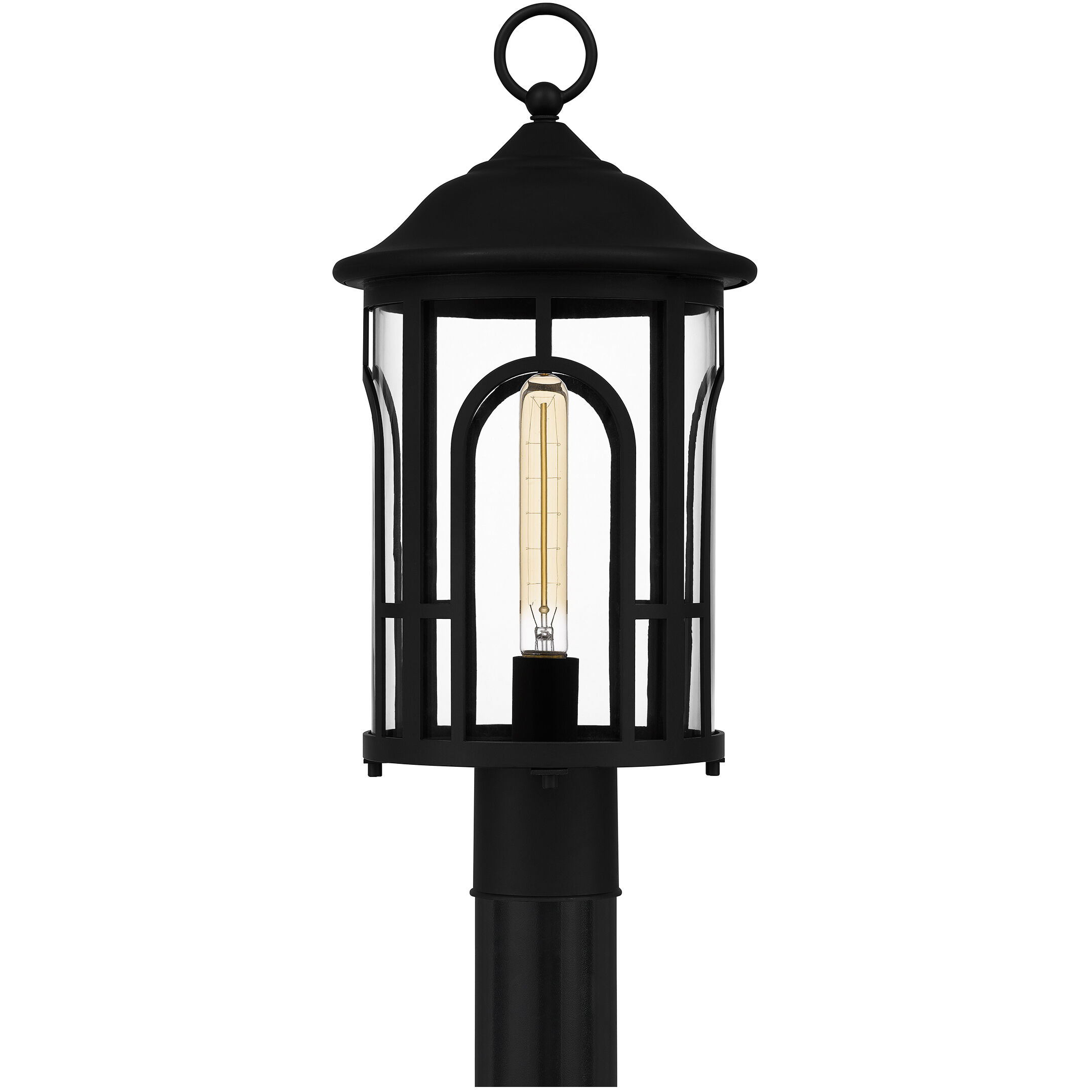 Brampton 1 Light 20.25 inch Matte Black Outdoor Post Lantern