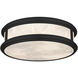 Colette 16.25 inch Matte Black Flush Mount Ceiling Light