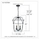 Gallery 4 Light 14 inch Royal Ebony Foyer Pendant Ceiling Light