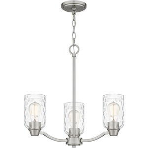 Acacia 3 Light 20 inch Brushed Nickel Chandelier Ceiling Light