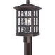 Stonington 1 Light 17 inch Palladian Bronze Post Lantern