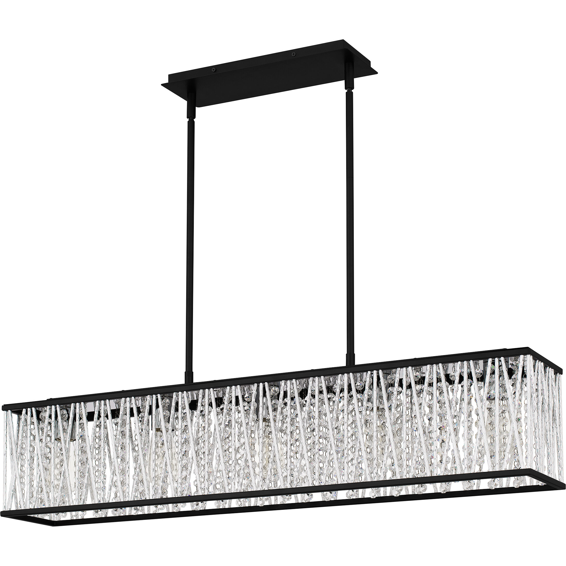Celeste 5 Light 38 inch Matte Black Island Light Ceiling Light