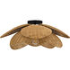 Willa 1 Light 22 inch Matte Black Semi-Flush Mount Ceiling Light, Extra Large