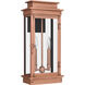 Noelle Outdoor Wall Lantern in Aged Copper, Large