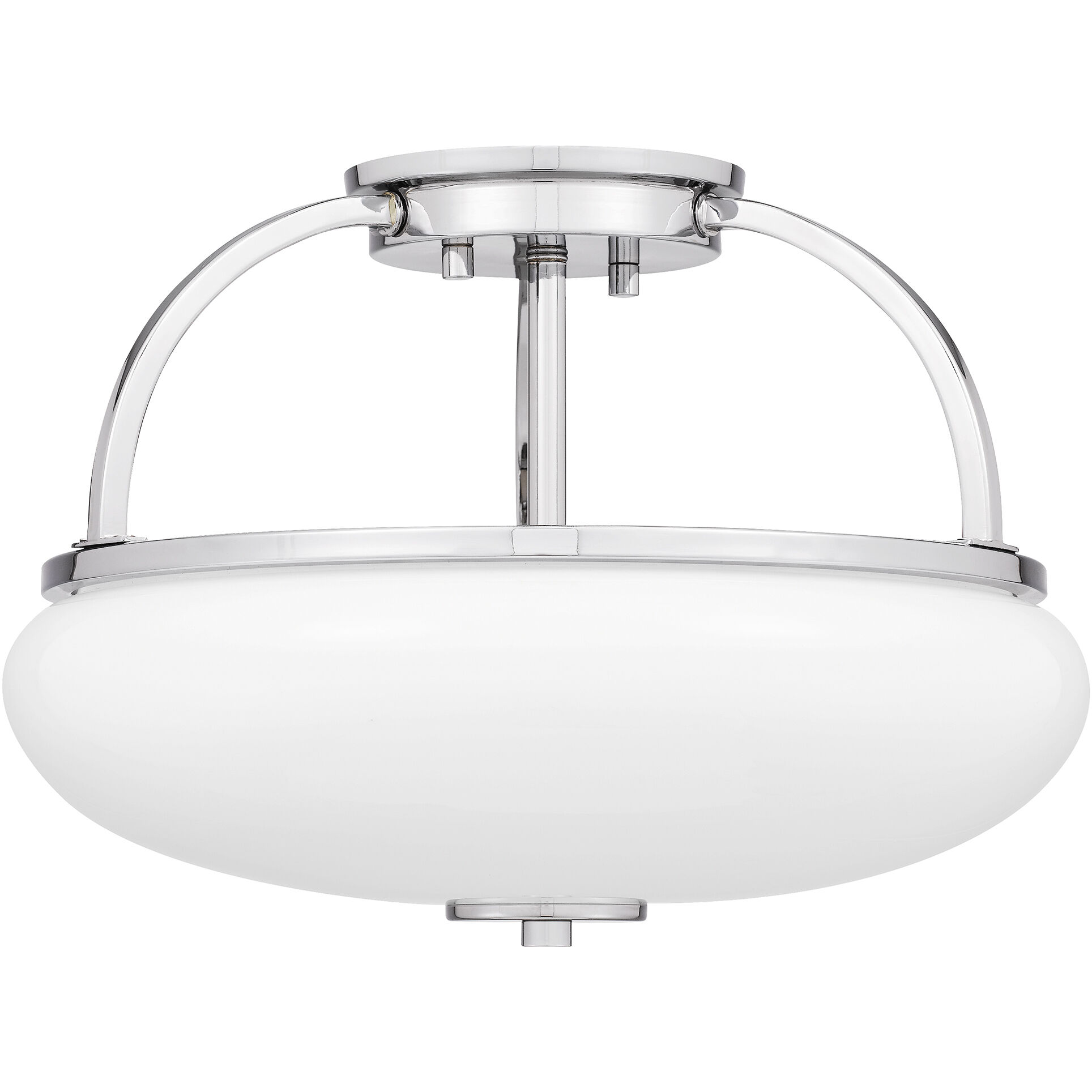 Easton 3 Light 13.25 inch Polished Chrome Semi-Flush Mount Ceiling Light