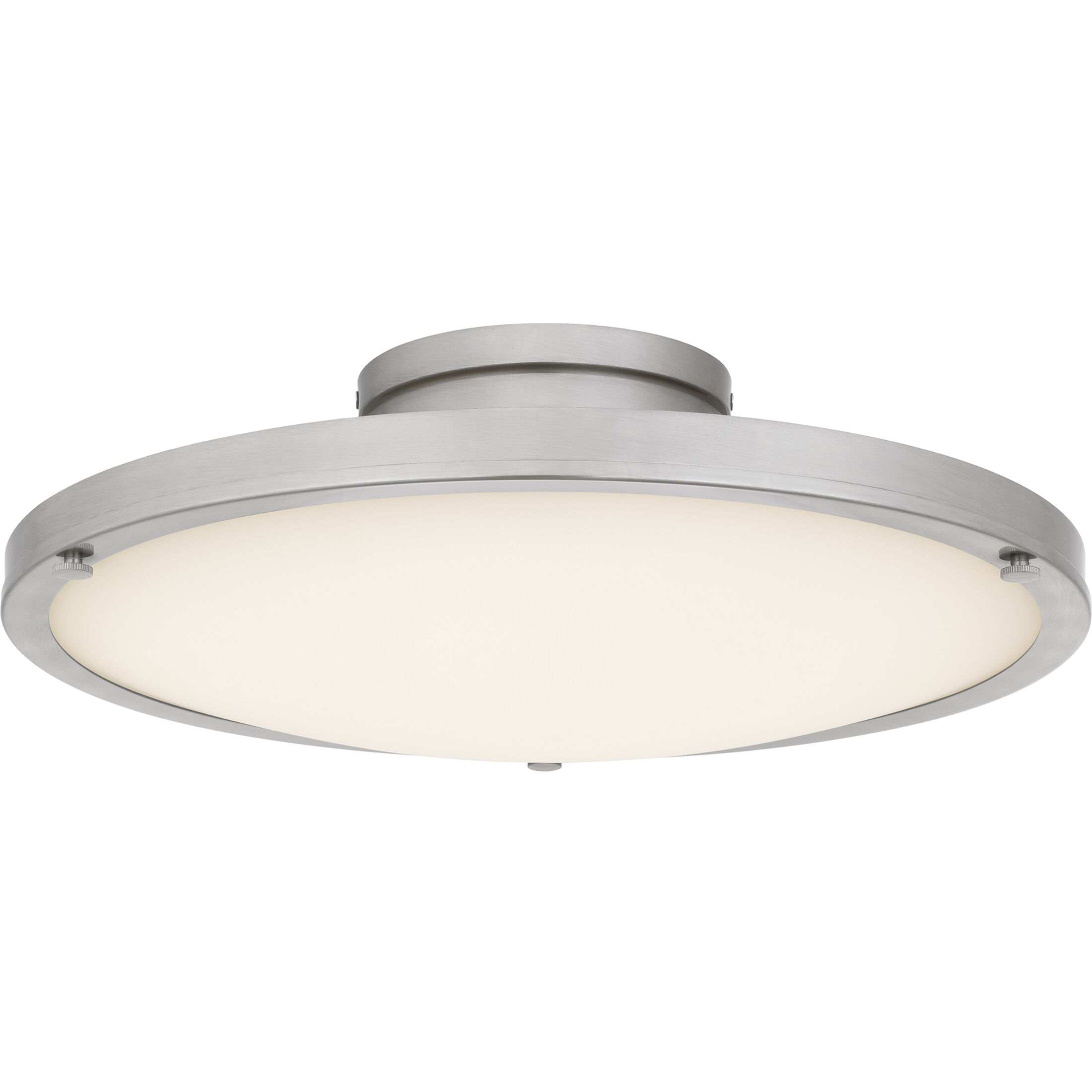 Donne LED 15.75 inch Brushed Nickel Semi-Flush Mount Ceiling Light, Medium