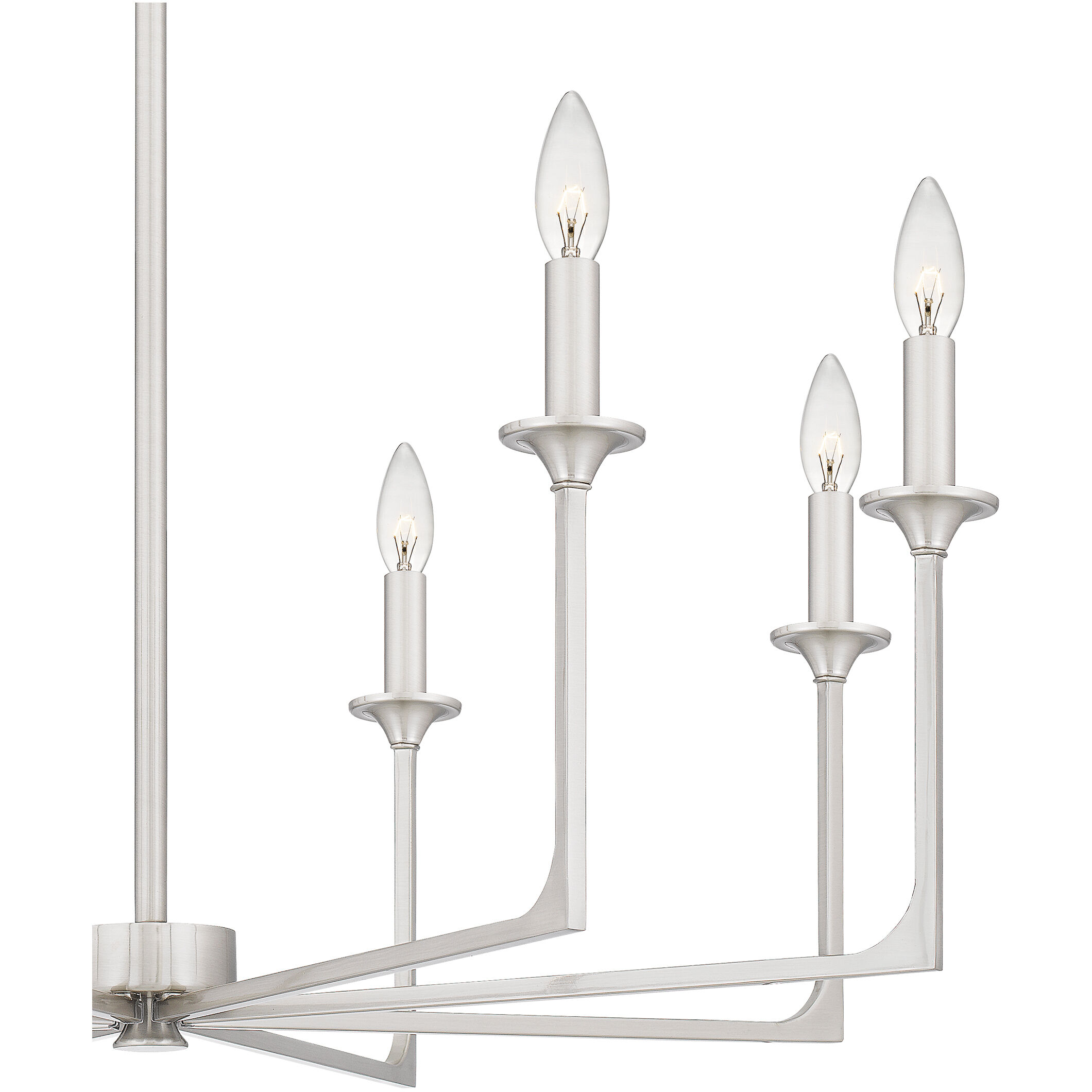 Prescott 8 Light 32 inch Brushed Nickel Chandelier Ceiling Light