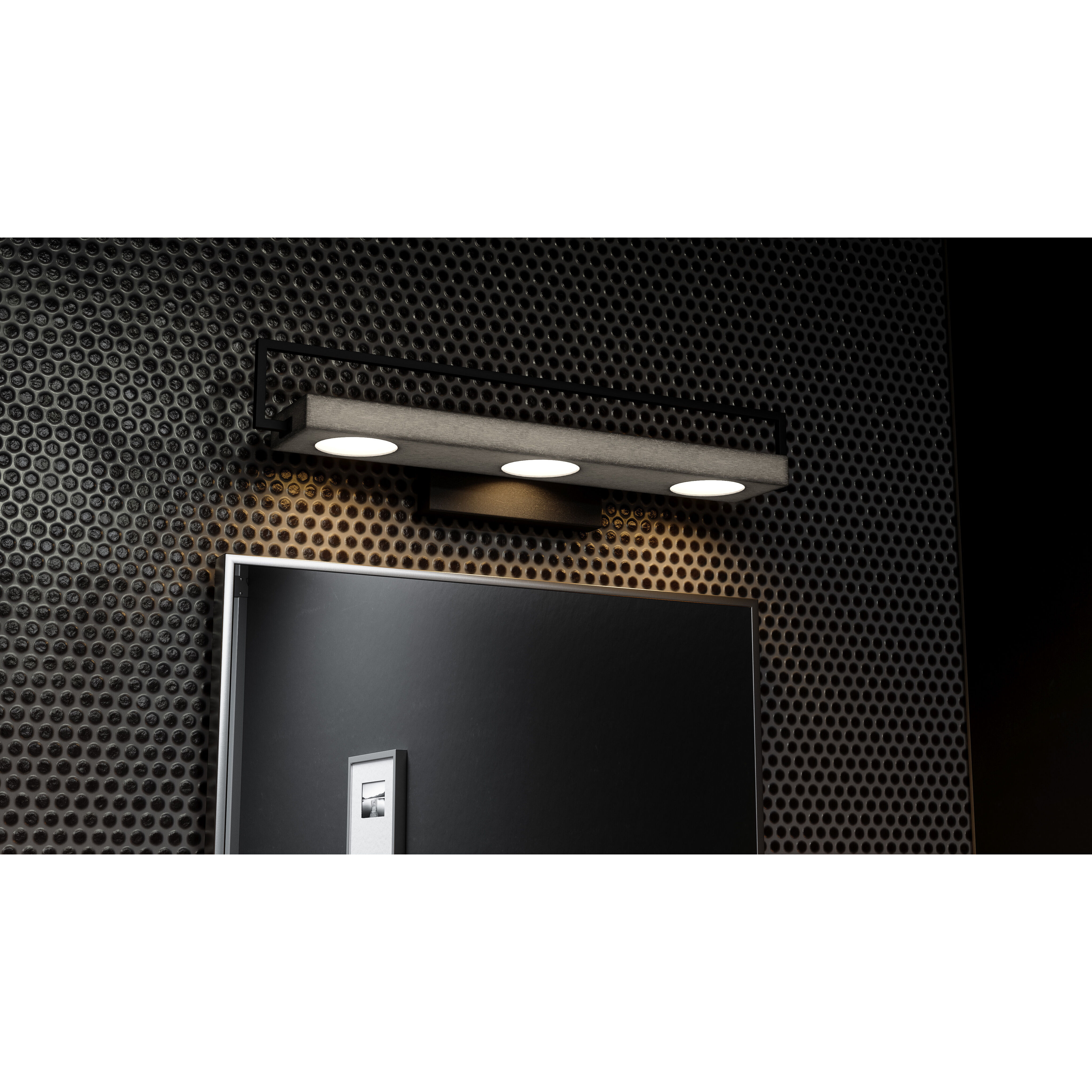 Winnett LED 24 inch Matte Black Bath Light Wall Light