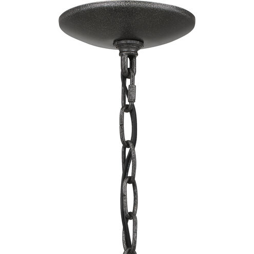 Sutton 1 Light 9 inch Speckled Black Outdoor Hanging Lantern, Large