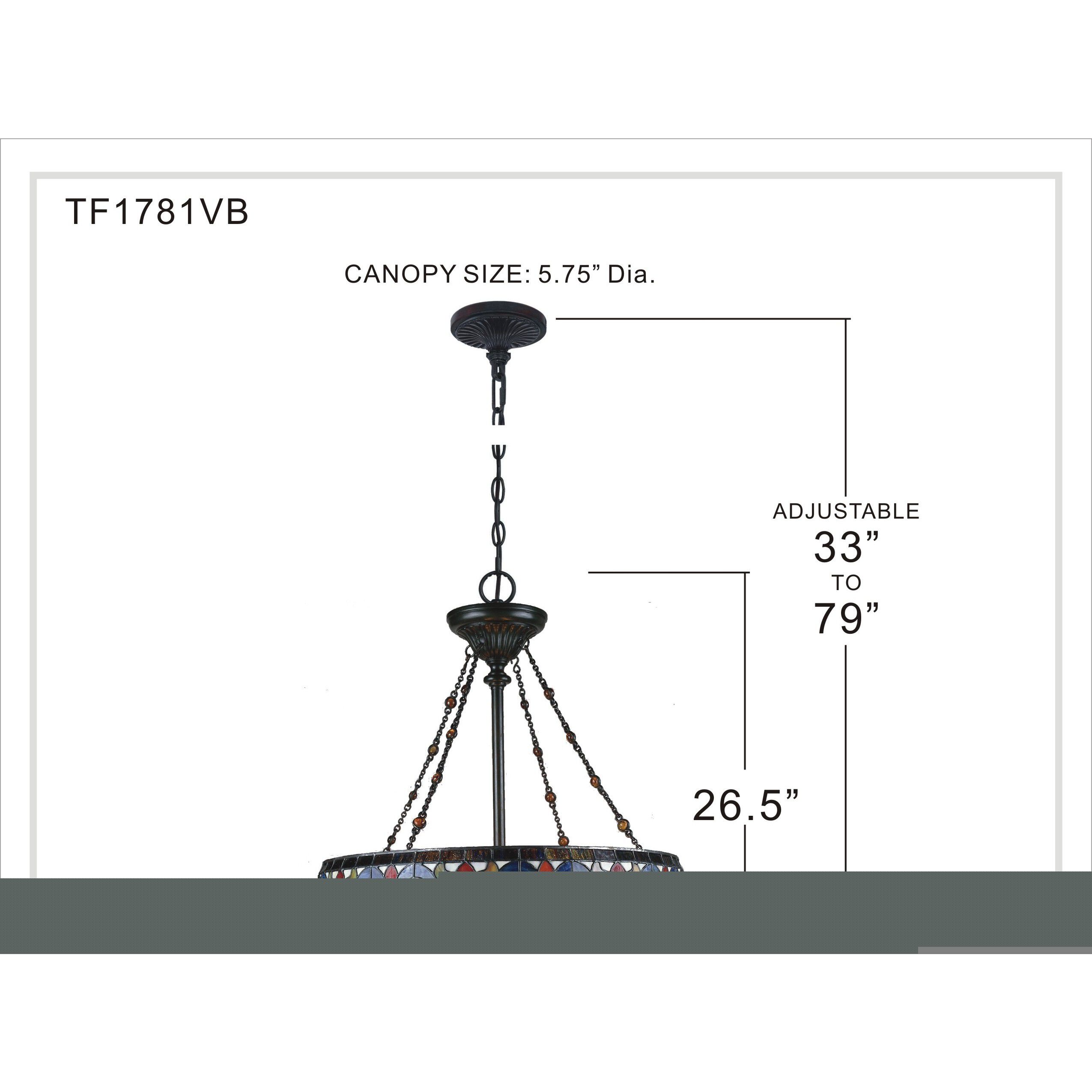 Belle Fleur 4 Light 23 inch Vintage Bronze Pendant Ceiling Light, Naturals