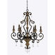 Marquette 6 Light 28 inch Heirloom Chandelier Ceiling Light