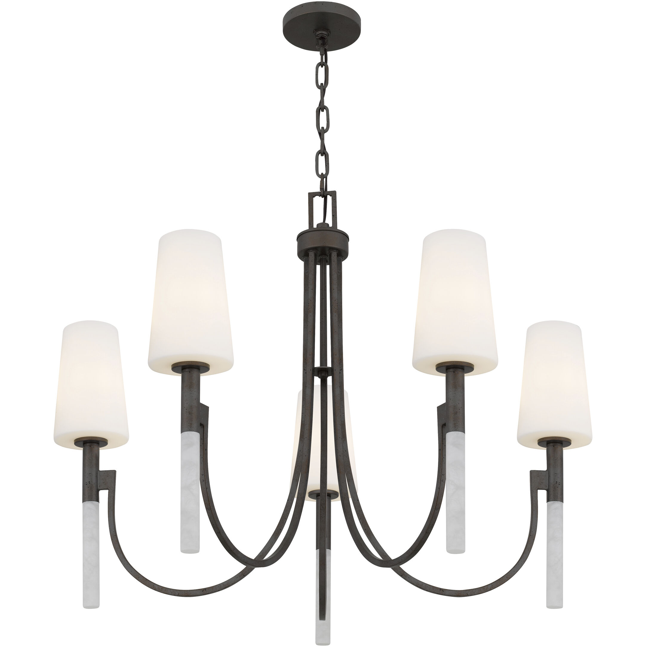 Eloura 5 Light 32 inch Iron Gate Chandelier Ceiling Light