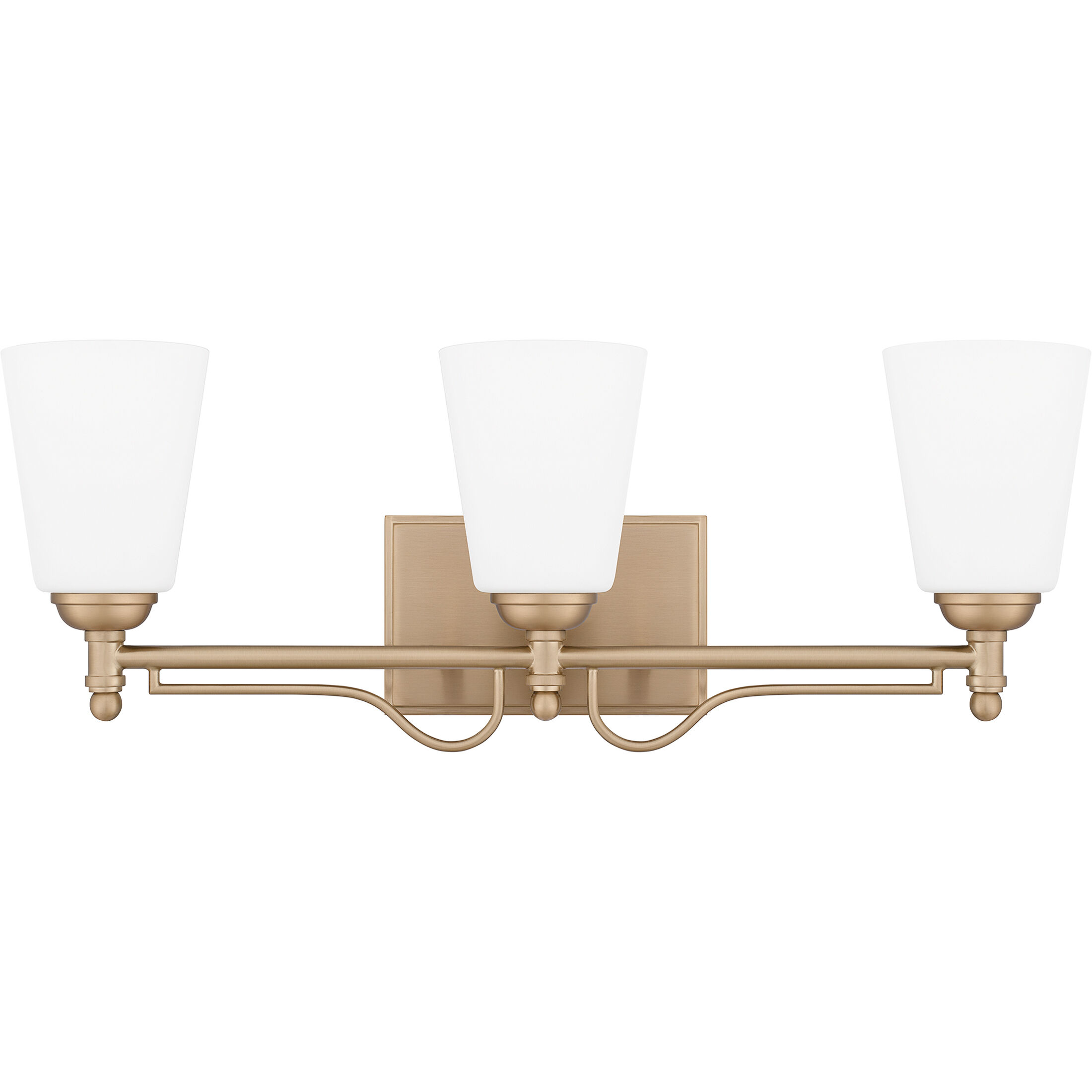 Esther 3 Light 23 inch Bronze Gold Bath Light Wall Light, Large