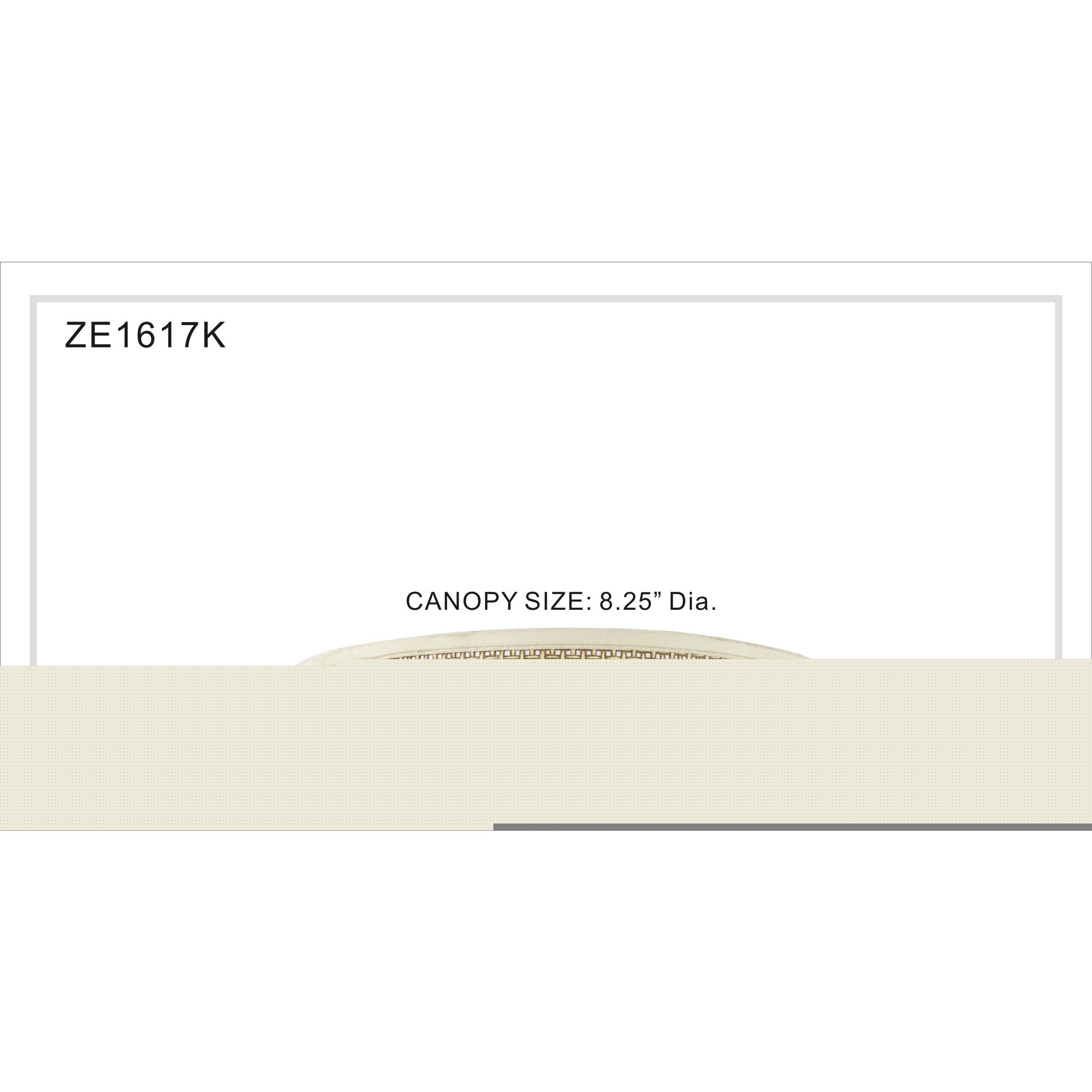 Quoizel ZE1617K Zen 3 Light 17 inch Mystic Black Flush Mount