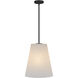 Peregrine 1 Light 14 inch Matte Black Pendant Ceiling Light