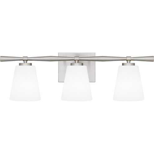 Brindley 3 Light 24 inch Brushed Nickel Bath Light Wall Light