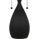Ayla 22.5 inch 75 watt Matte Black Table Lamp Portable Light