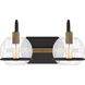 Phoenix 2 Light 14 inch Western Bronze Bath Light Wall Light, Medium