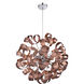 Ribbons 12 Light 23 inch Satin Copper Pendant Ceiling Light