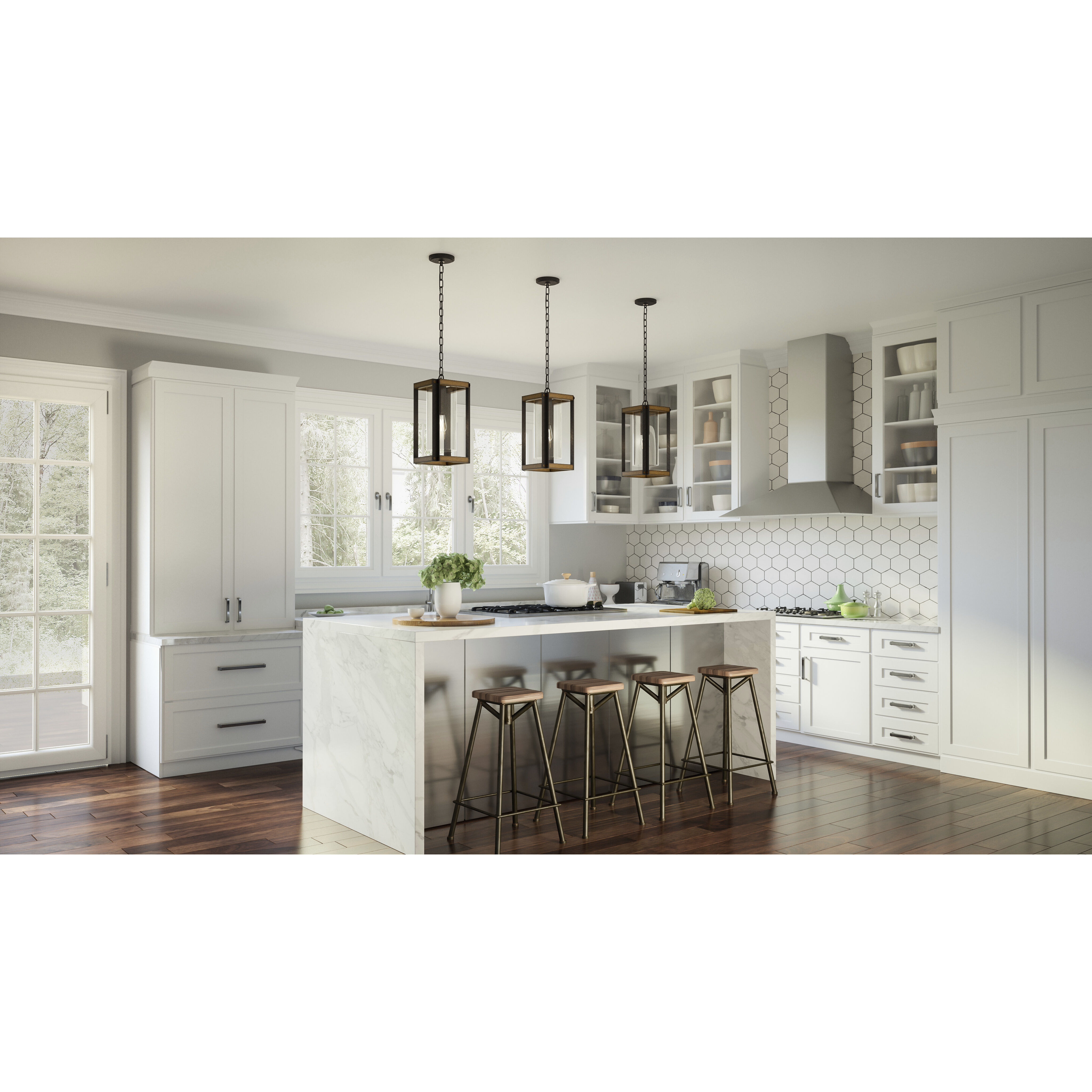 Marion Square 1 Light 8.25 inch Rustic Black Mini Pendant Ceiling Light, Small