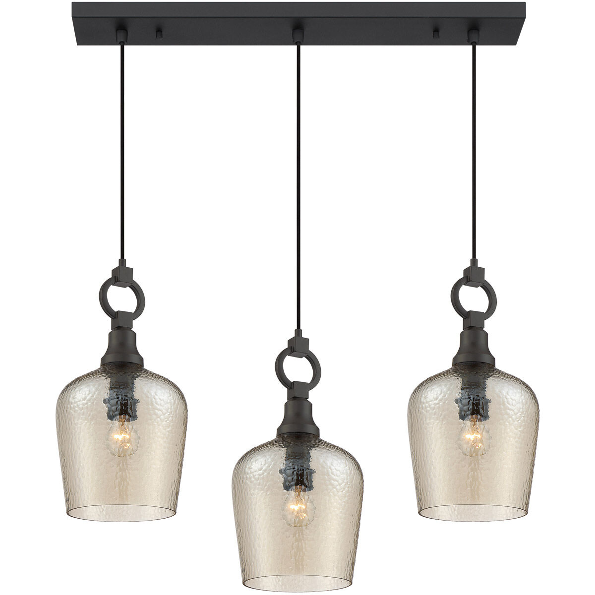 Kendrick 3 Light 31 inch Western Bronze Island Chandelier Ceiling Light