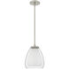 Vivienne 1 Light 9 inch Brushed Nickel Mini Pendant Ceiling Light
