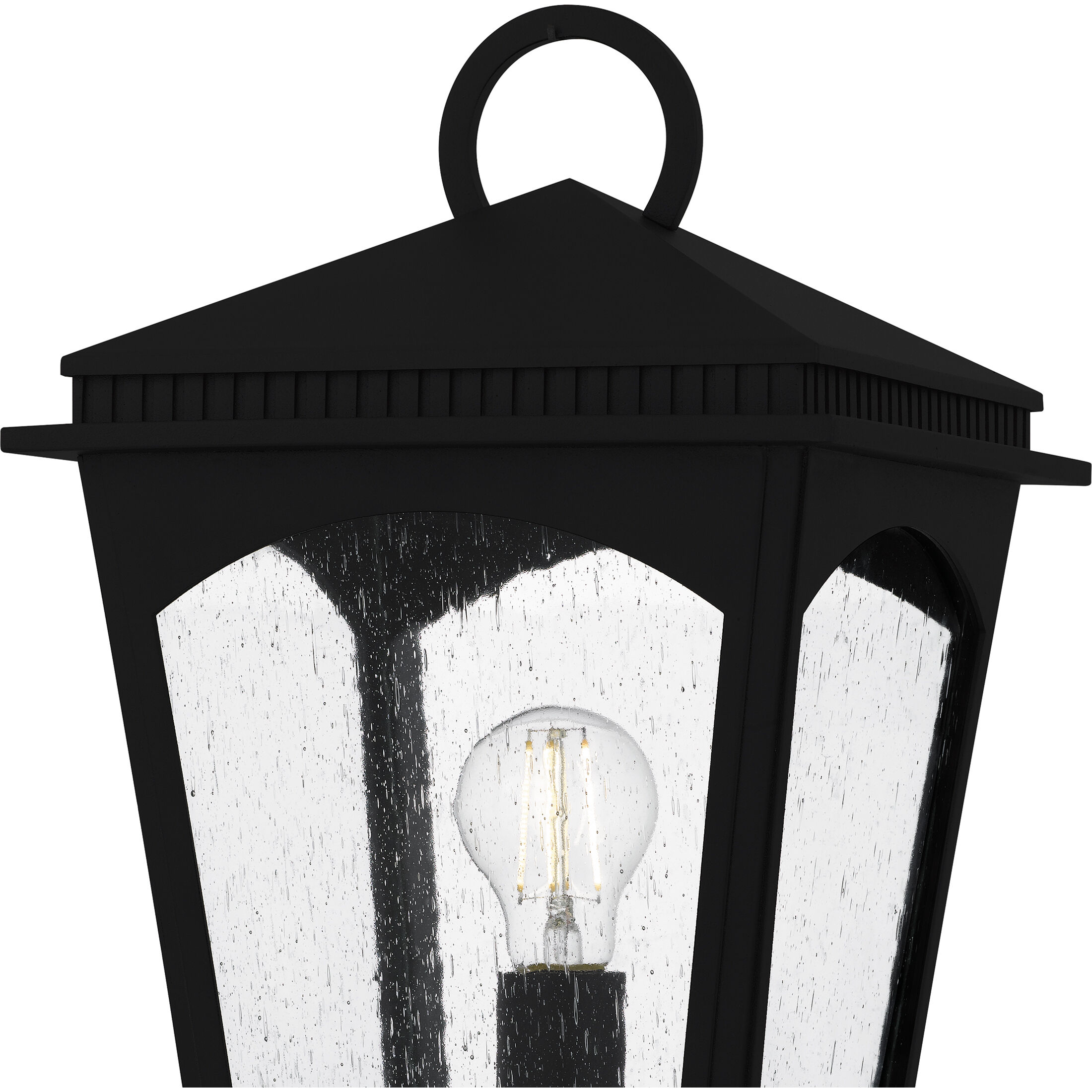 Huck 1 Light 19.25 inch Earth Black Outdoor Post Lantern, Large