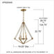 View Point 3 Light 19 inch Weathered Brass Foyer Chandelier Ceiling Light