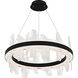 Aurelia LED 30 inch Matte Black Chandelier Ceiling Light