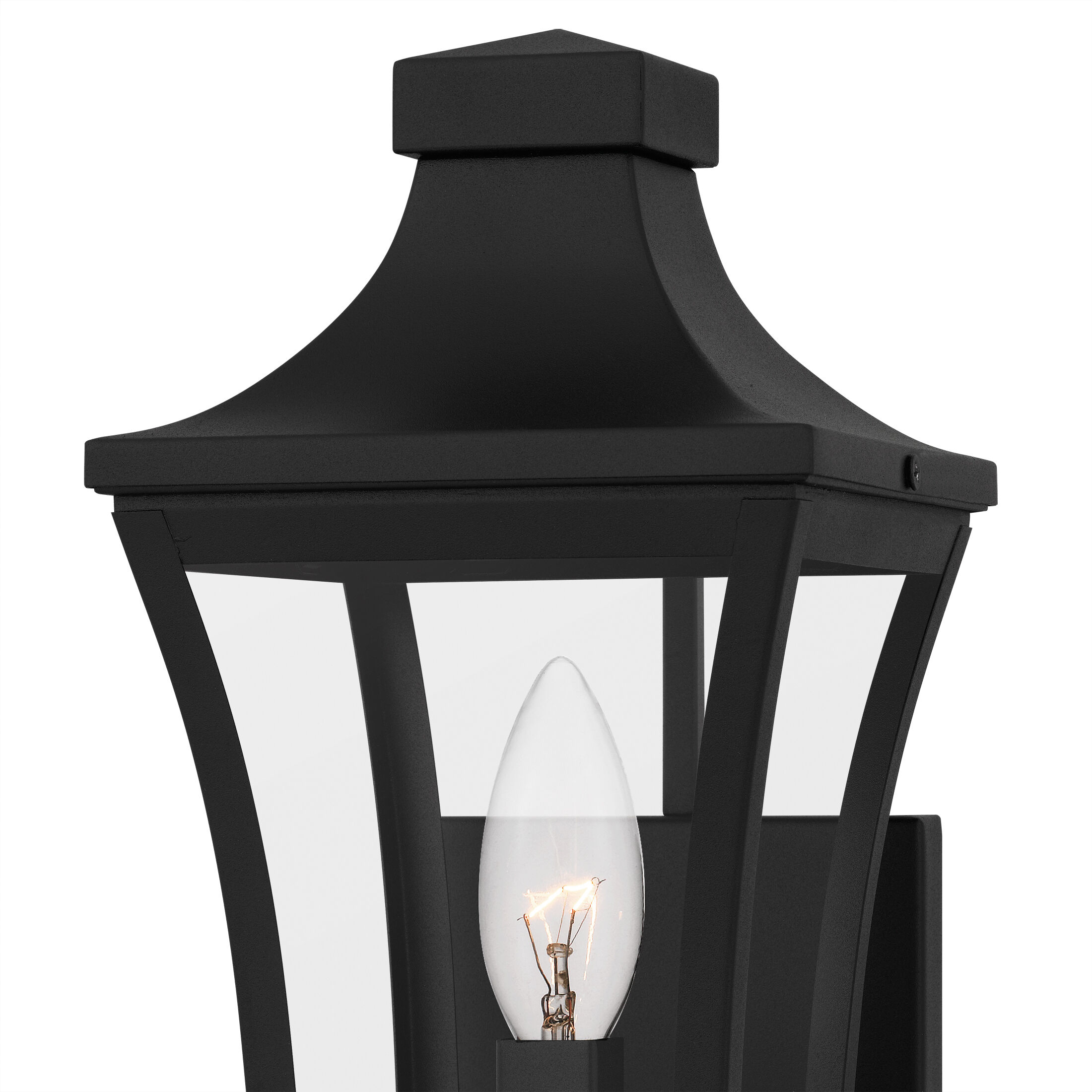 Quentin 1 Light 12 inch Earth Black Outdoor Wall Lantern, Small