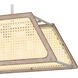 Syrah 5 Light 36 inch Brushed Nickel Island Light Ceiling Light