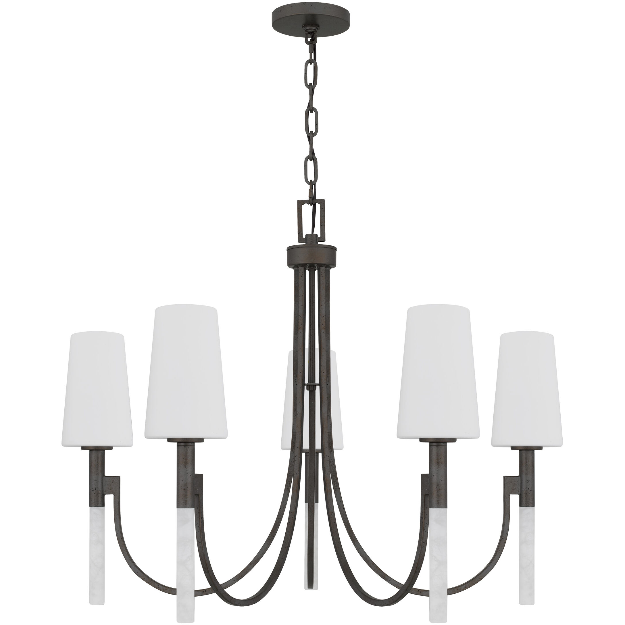 Eloura 5 Light 32 inch Iron Gate Chandelier Ceiling Light