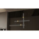 Harvick LED 44.25 inch Matte Black Linear Chandelier Ceiling Light, Medium