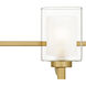 Kolt 4 Light 29 inch Brushed Gold Bath Light Wall Light in Bronze Gold, Extra Large